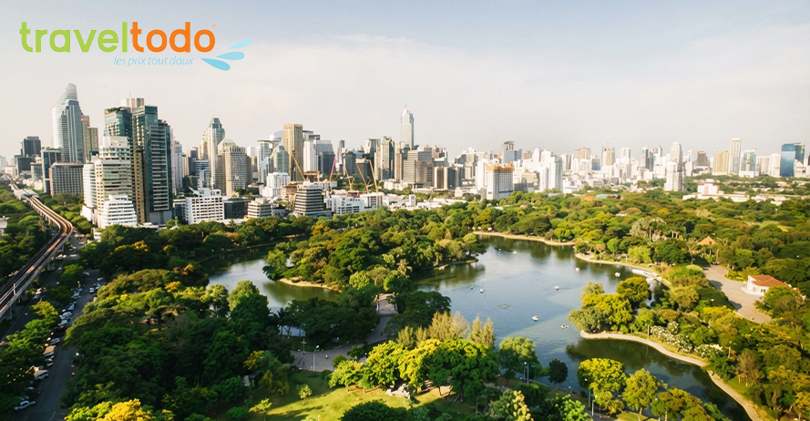 Vue panoramique d'une ville moderne